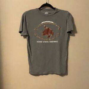 Rivalry Threads Gray Short Sleeve Tee with Equestrian Graphic